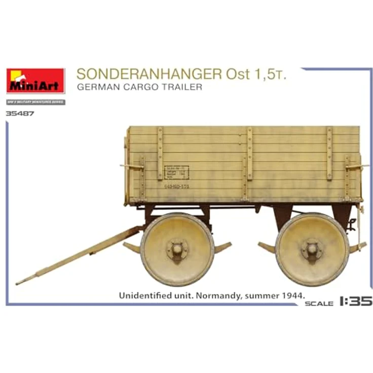 MiniArt 1:35 Dt. Sonderanhänger Ost 1,5t, detailliertes Modellfahrzeug für Sammler – Bild 10