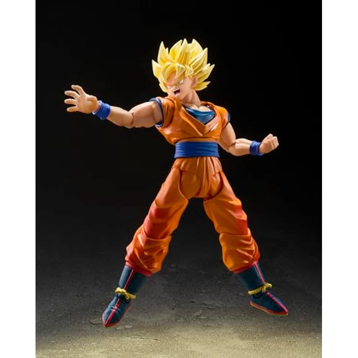 Bandai Dragon Ball Z S.H.Figuarts Actionfigur Super Saiyan Son Goku The Games Begin Ver., 15 cm, detailreich inkl. Zubehör – Bild 3