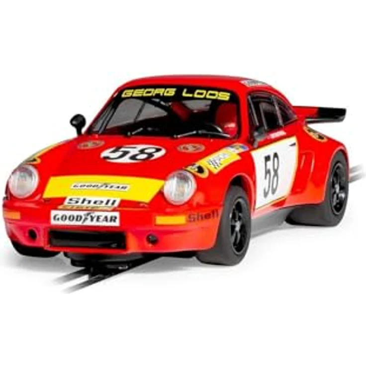 Scalextric Porsche 911 3.0 RSR, Georg Loos Racing, GT Winner 1975 LeMans, Rennbahn Zubehör – Bild 3