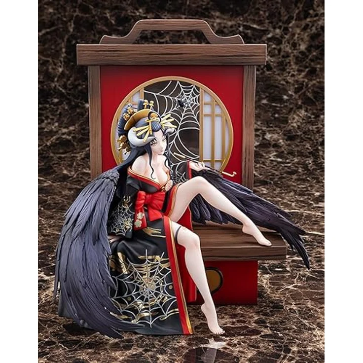 Kadokawa Overlord Statue 1/7 Albedo Splendid Kimono Ver., 27 cm PVC Figur in Fensterbox – Bild 9