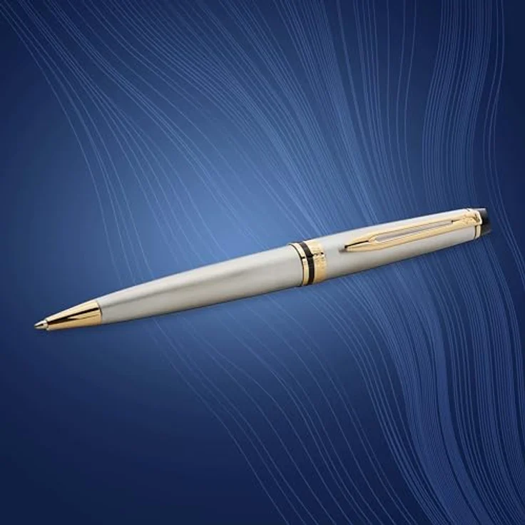 Waterman Expert, Schreibstift mit Edelstahlfeder und gold-plattierten Zierteilen, schwarz – Bild 5