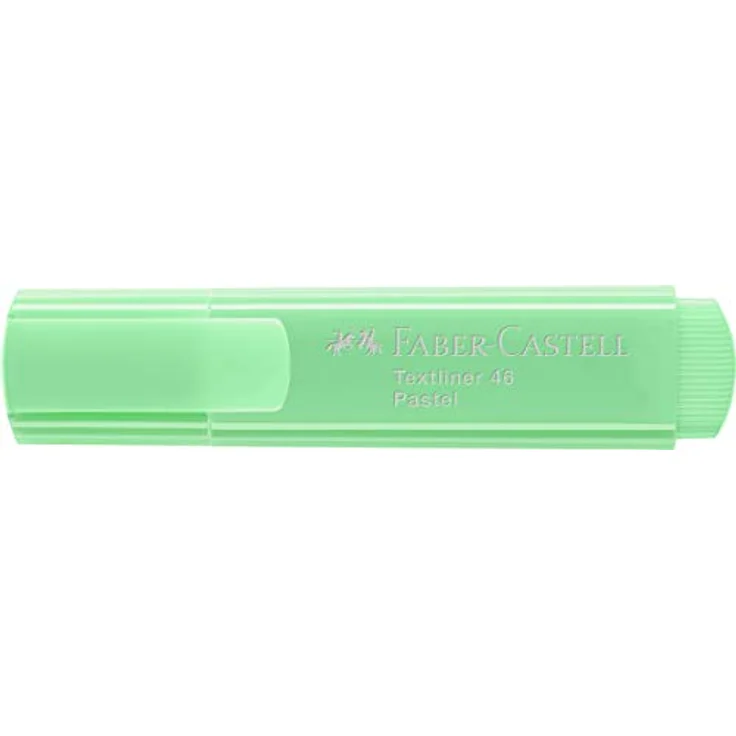 Faber-Castell Textliner TL 46 Pastell, Schaft in Schreibfarbe, mit Clip, lichtgrün – Bild 2