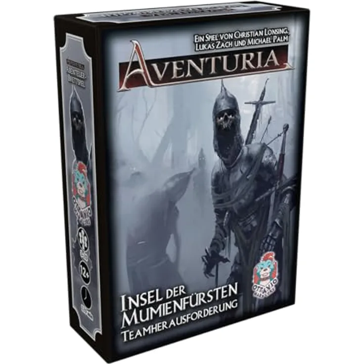 Ottavio Aventuria Teamherausforderung Insel der Mumienfürsten, kooperatives Brettspiel für bis zu 20 Spieler, dynamisches Gruppenabenteuer