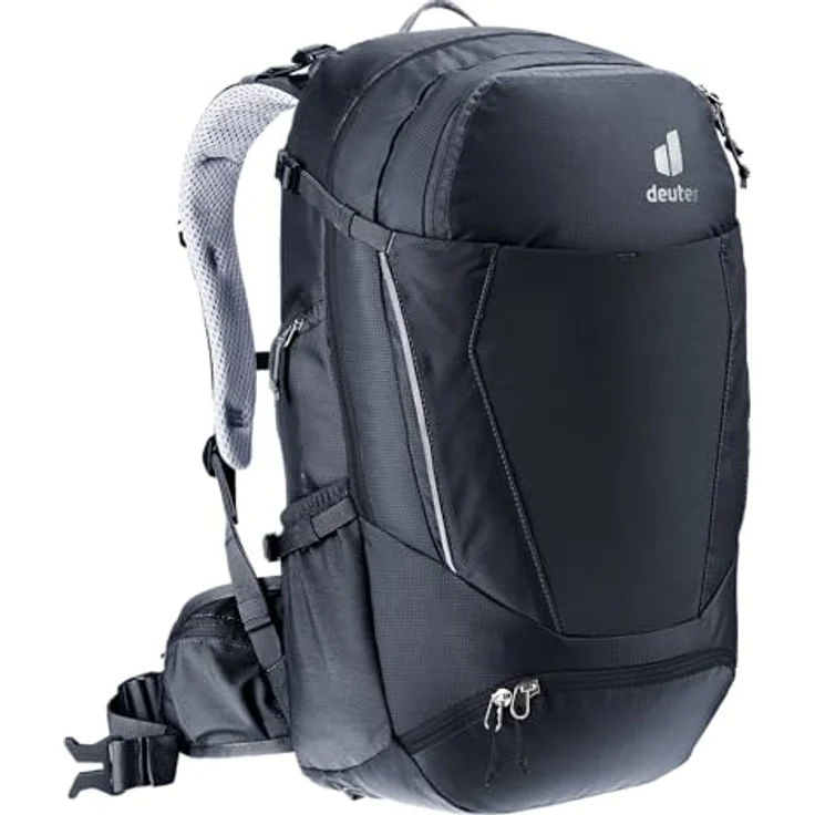 deuter Trans Alpine 30 Fahrradrucksack, 30 Liter, Airstripes System, ergonomische Schulterträger, schwarz – Bild 5