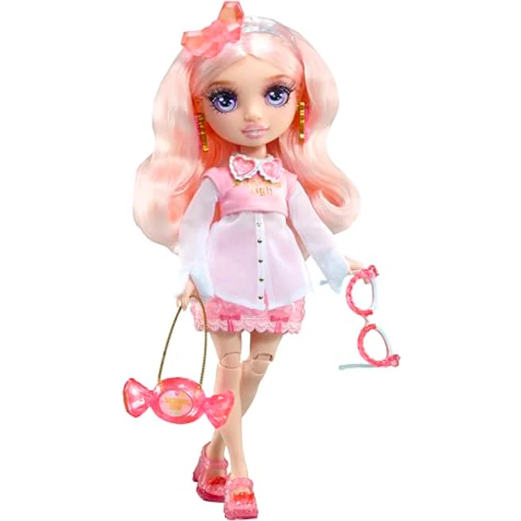 Rainbow High Anziehpuppe Creative Crystals Fashion Doll - Bella, Kristalllook Outfit mit Zubehör und DIY Kristallring – Bild 8