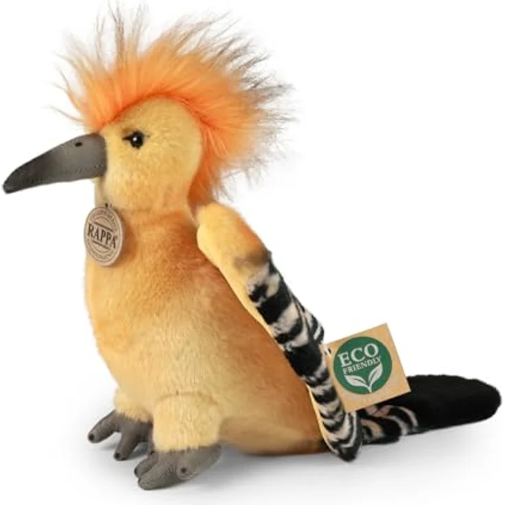 Teddys Rothenburg Kuscheltier Wiedehopf, bunter Plüschvogel, 20 cm, maschinenwaschbar bis 30°C – Bild 1