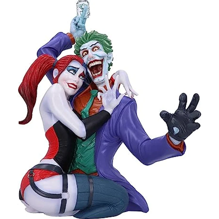 Nemesis Now The Joker and Harley Quinn, Büste 37,5 cm aus feinstem Harz, manuell bemalt – Bild 4