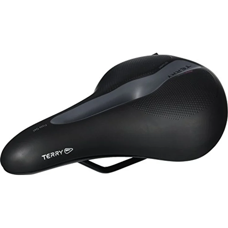 TERRY Ergon Herren Fisio Flex Gel Max Fahrradsattel, Black, L mit speziell entwickelter Druckverteilung – Bild 1