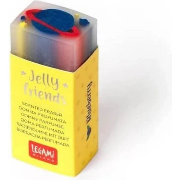 Legami Radiergummi Radiergummi mit Duft - Jelly Friends Weltall, Heidelbeerduft, blau – Bild 1