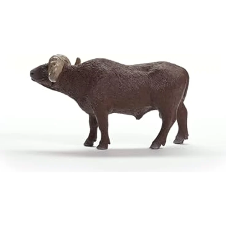 Schleich Kaffernbüffel Figur Wild Life, ca. 13 x 3,5 x 7 cm, detailgetreue Nachbildung des Syncerus caffer – Bild 3