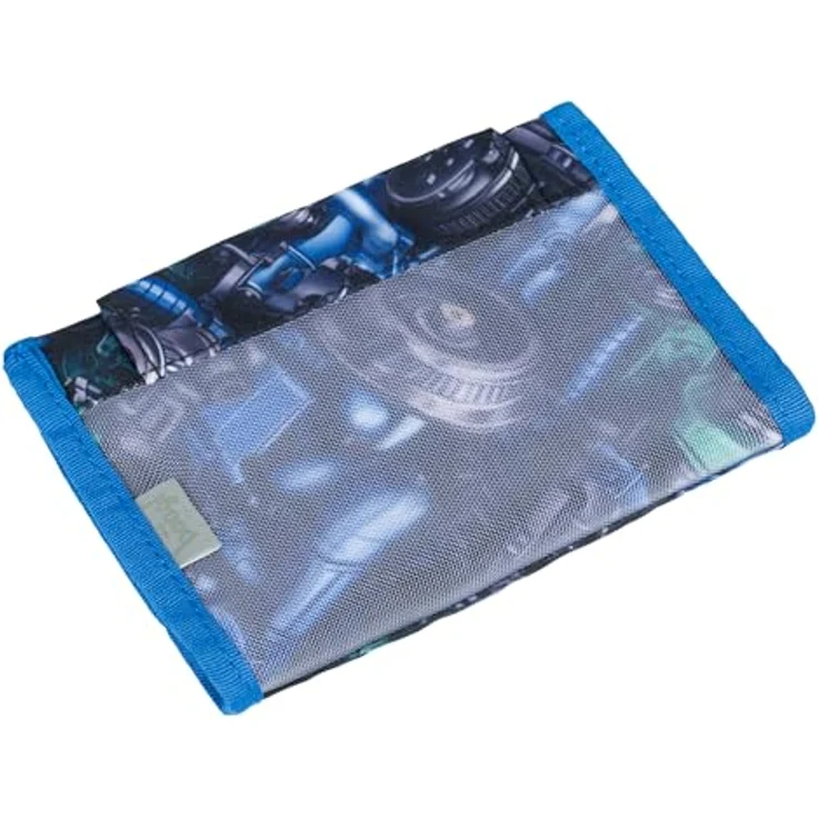Baagl Brustbeutel Kinder Rennauto, Mini Portemonnaie aus strapazierfähigem Polyester mit Kordel und Münzfach, 14,5 x 8,5 cm – Bild 3