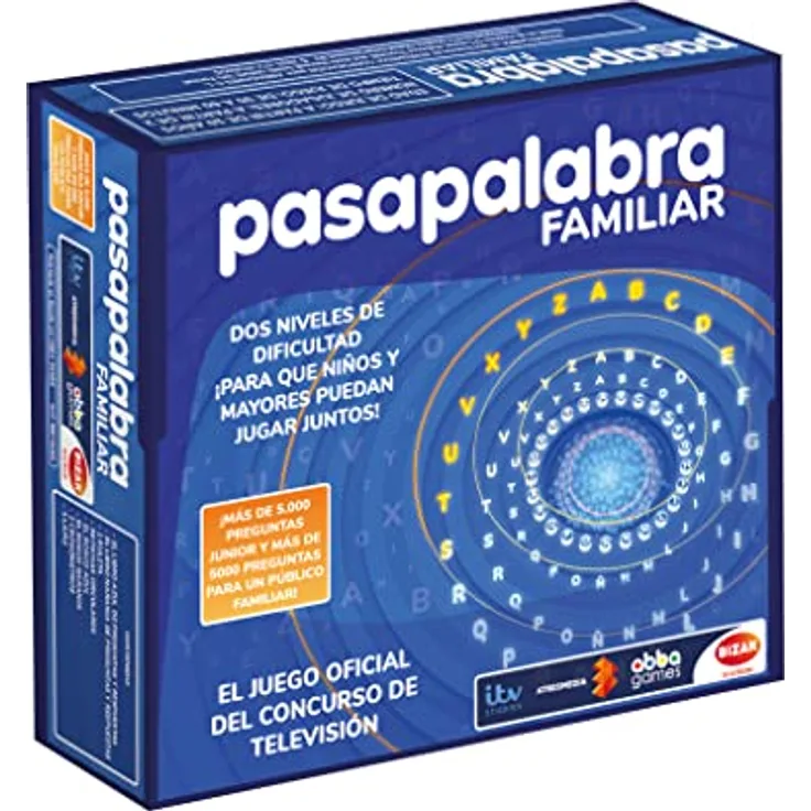 Bizak Tischspiel Pasapalabra, interaktives Brettspiel für Wort- und Wissensliebhaber