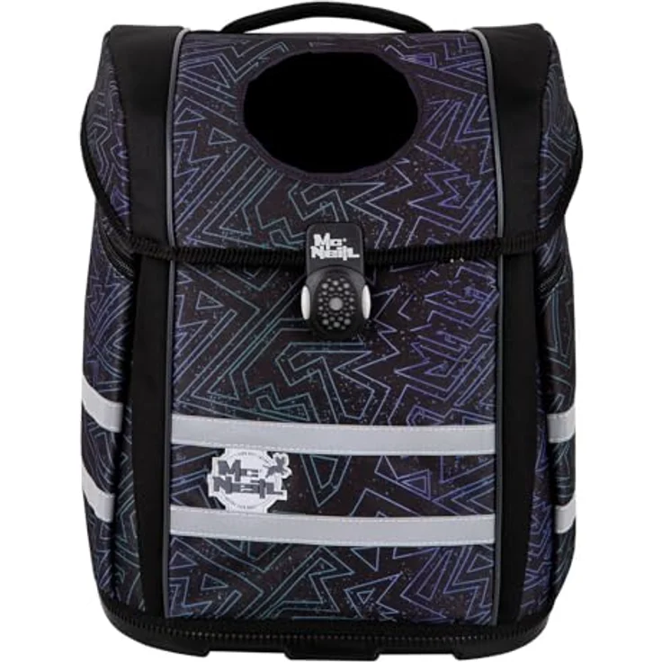 McNeill PERFECTO Schulranzen-Set TRON, 5-teilig, ergonomisch mit ClickFlex-Rückensystem und Reflektoren, 22 l, 1.250 g – Bild 3