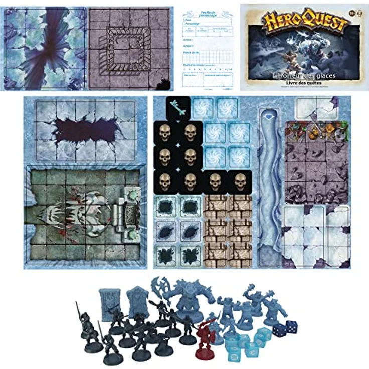 Avalon Hill HeroQuest, Erweiterung Eishorror, Dungeon-Stil, 2 bis 5 Spieler, ab 14 Jahren, HeroQuest Spielsystem erforderlich – Bild 4