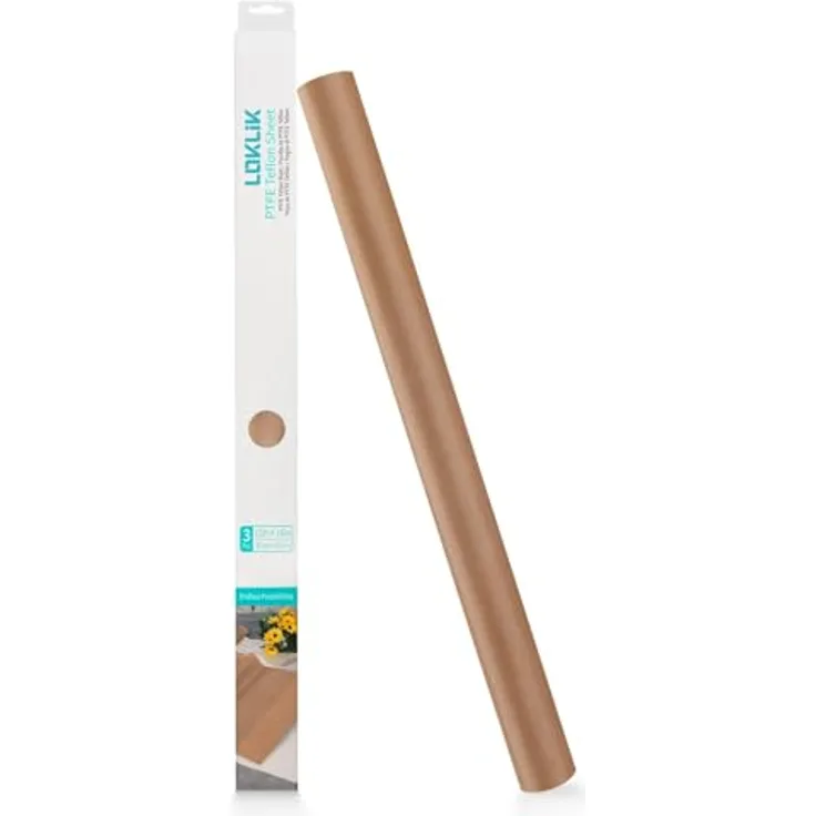 LOKLiK Teflonfolie für Transferpressen, hitzebeständig, 33,0 cm x 3,0 m, 3 St.
