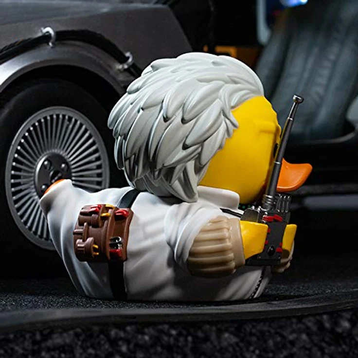 TUBBZ Tubbz Duck Zurück aus der Zukunft - Doc Brown, offiziell lizenziertes Sammlerstück, ca. 9 cm groß, hochdetailliert aus PVC – Bild 5