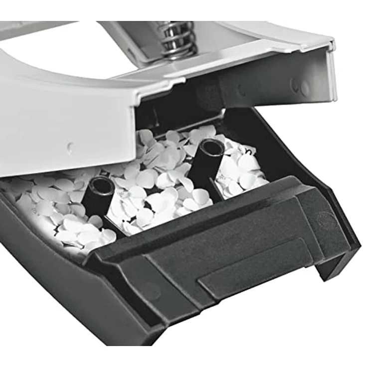 Leitz Büro Locher aus Metall, Für 30 Blatt, Anschlagschiene mit Formatvorgaben, Ergonomisches Design, blau, WOW-Serie, 50081036 - Preisvergleich – Bild 5