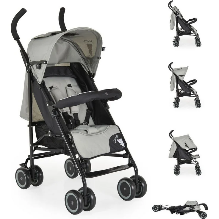 Moni Kinder-Buggy Kinderwagen Jerry, schwenkbare Vorderräder, EVA-Räder, blau – Bild 1