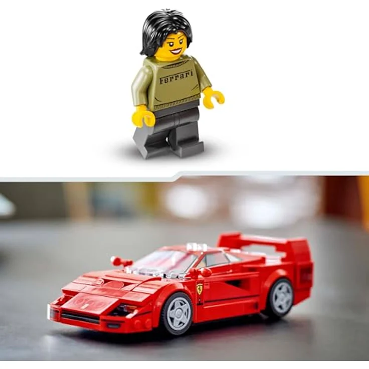 LEGO Speed Champions Ferrari F40 Supersportwagen, Bauset mit baubarem Spielzeugauto und Fahrer-Minifigur, für Kinder ab 9 Jahren, Geschenk für Jungen und Mädchen, 76934 - Preisvergleich – Bild 5