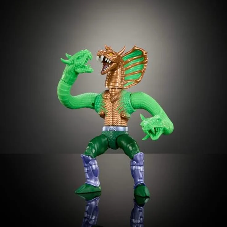 Masters of the Universe Origins Turtles of Grayskull Deluxe Actionfigur, beweglicher König Hiss als Fußsoldat mit 16 Bewegungspunkten, ca. 14 cm, abnehmbare Rüstungsteile, JBN07 – Bild 4