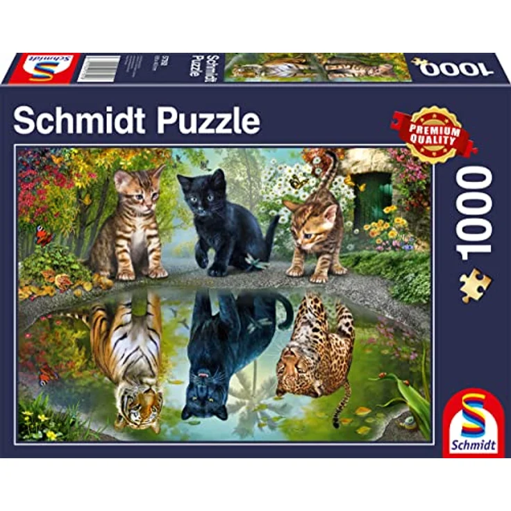 Schmidt Spiele 57392 Dream Big, Katzen, 1000 Teile Puzzle – Bild 1