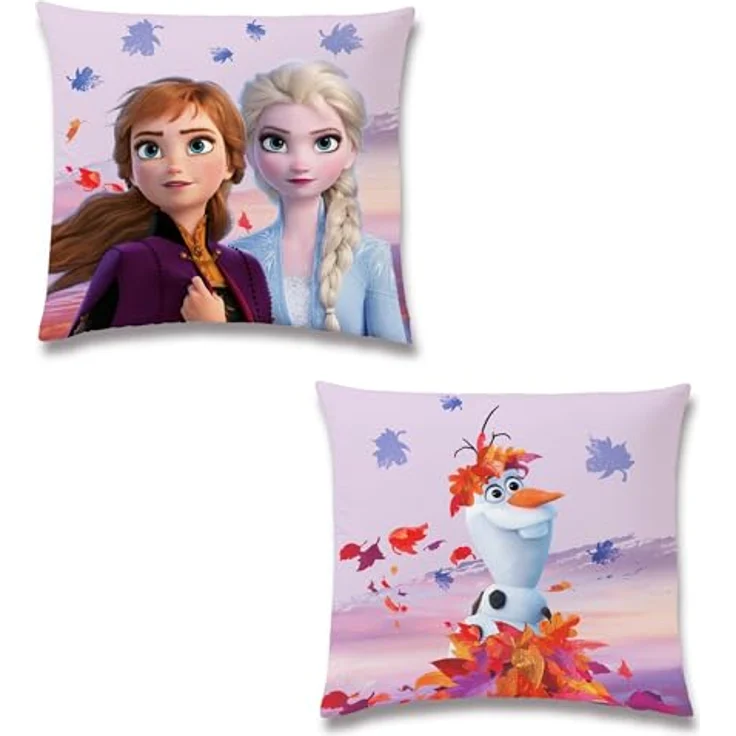 BERONAGE Frozen Die Eiskönigin Kinder-Bettwäsche Dreamteam 135 x 200 + 80 x 80 cm 100% Baumwolle Biber-Flanell-Qualität Disney ELSA Anna Snowman Sven Kristoff Olaf mit Reißverschluss Deutsche Größe – Bild 5