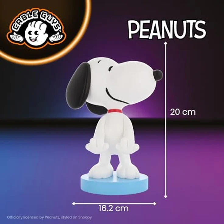 Exquisite Gaming Cable Guys Uchwyt na kontroler i telefon Peanuts Snoopy mit Ladekabel, Sammlerfigur – Bild 7