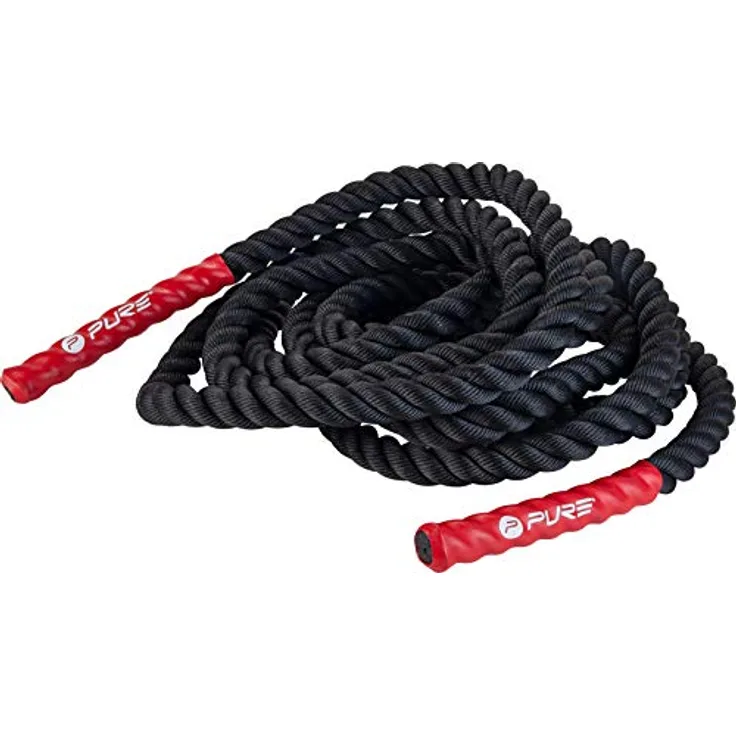Pure2Improve Unisex-Adult P2i200700 Sprungseile, Schwarz, 9 Meter