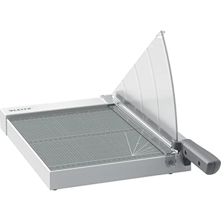LEITZ Hebelschneider Precision A4, leichter Papierschneider mit rostfreier Stahlklinge für bis zu 10 Blatt – Bild 1