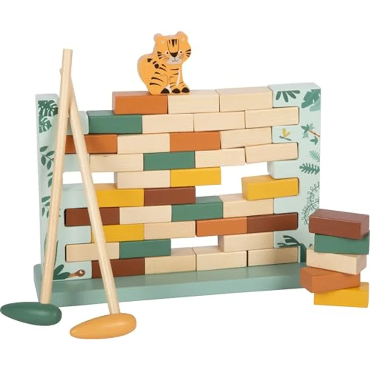 small foot Wackelmauer „Safari“, Geschicklichkeitsspiel aus Holz zur Förderung von Motorik und Konzentration, ab 4 Jahre – Bild 1