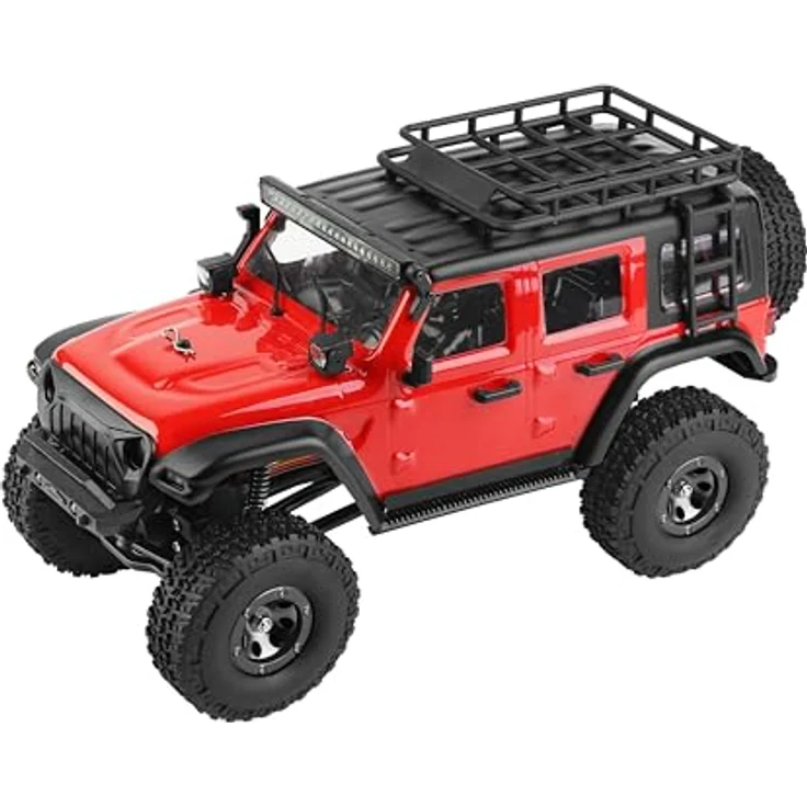 DF Models DF-4XS Crawler – 1:24XL-RTR Ferngesteuertes Auto, Spielzeugtruck mit LED-Beleuchtung, Metallrahmen-Chassis und lange Fahrzeit – Bild 5