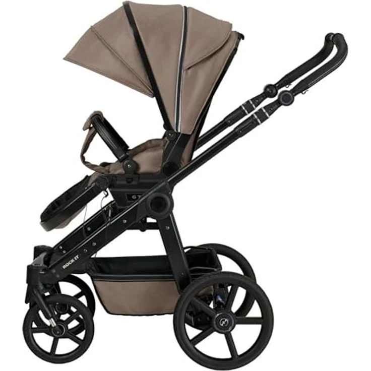 Hartan Kinderwagenset Rock IT Outdoor, Cappuccino, 3-teilig, mit Federung und 5-Punkte-Gurt, Made in Germany – Bild 10