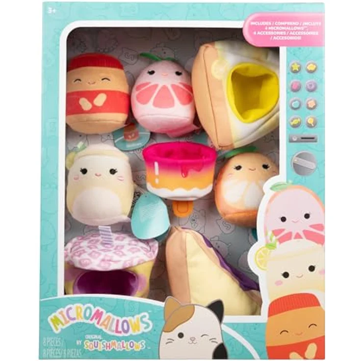 Squishmallows MICROMALLOWS Überraschung Delux Serie 1, plüschiges Kuscheltier, 6 cm – Bild 2