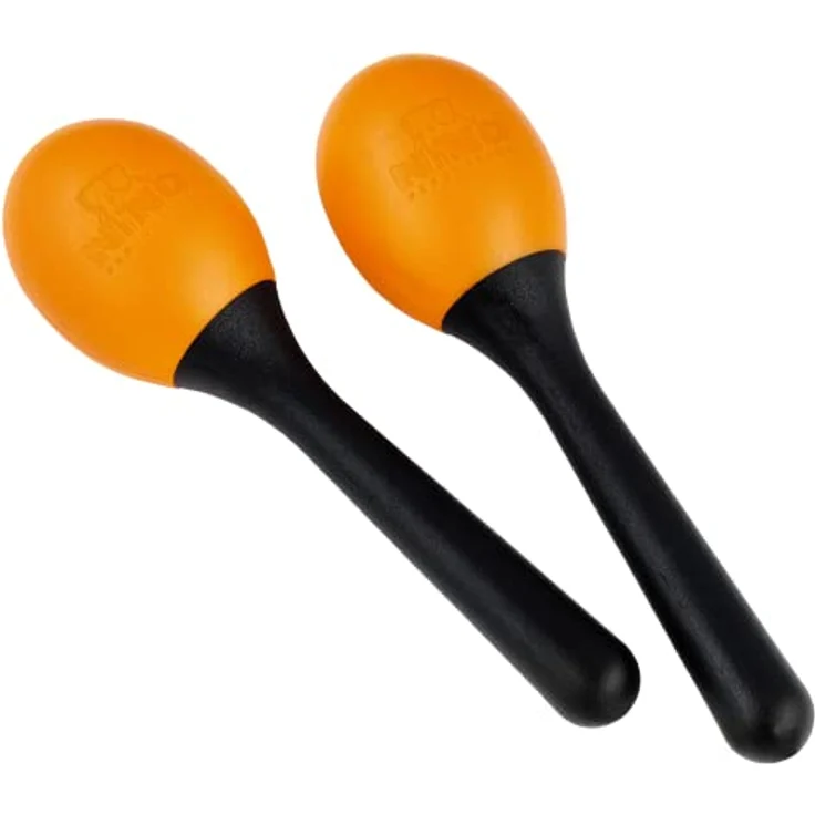 Nino 569OR Maracas, Paar aus ABS Kunststoff, klein, orange – Bild 2
