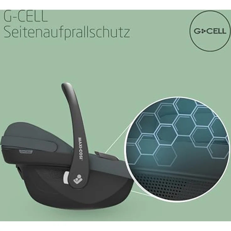 Maxi-Cosi Babyschale Pebble S i-Size - Tonal Graphite, Baby Autositz ab Geburt - 15 Monate (nur 3,4 kg leicht) – Bild 5