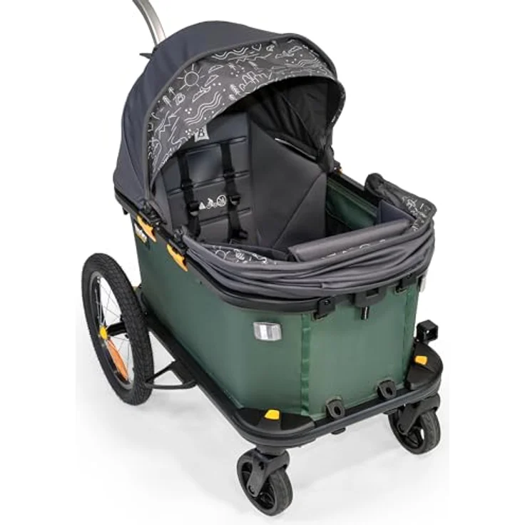 Burley, Sitzkit für Babys mit Sonnenschutz, kompatibel mit Burley Hopper – Bild 8