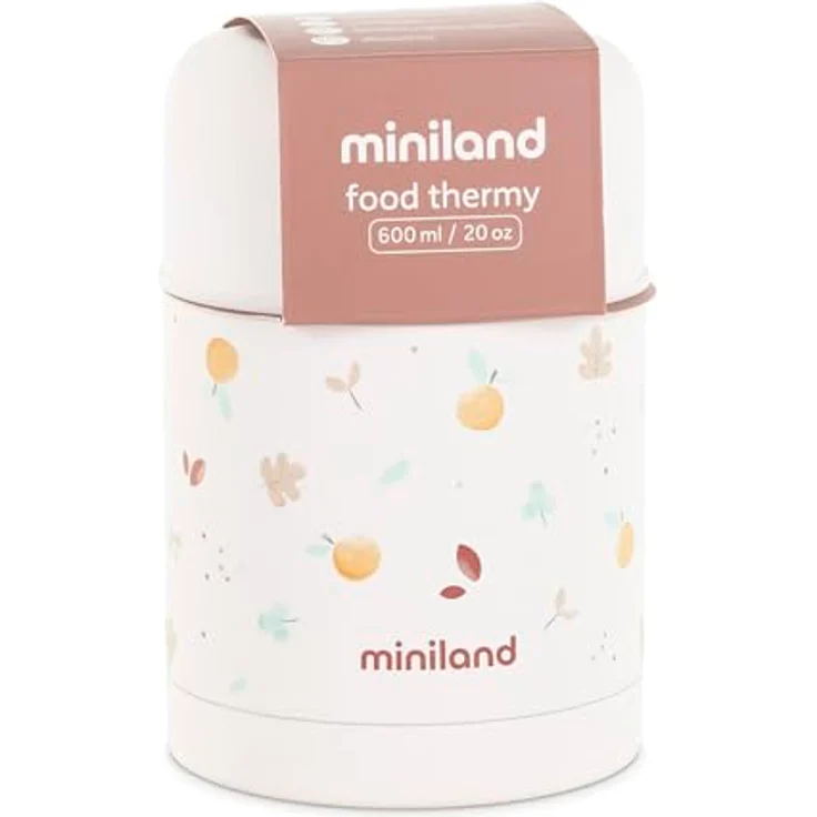 Miniland Food Thermy Valencia, Babynahrungsbehälter aus Edelstahl, 600 ml, hält Speisen bis zu 24 Stunden temperaturkonstant – Bild 9