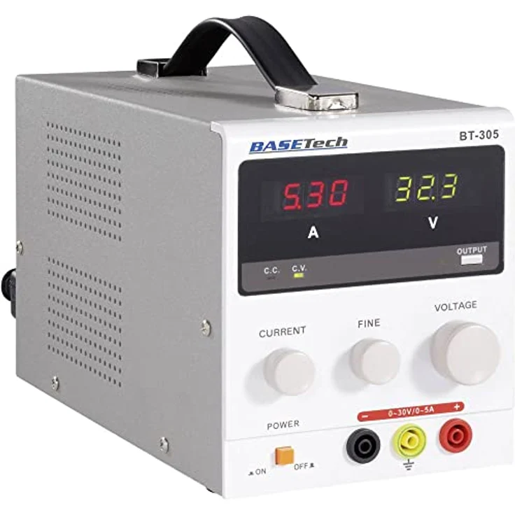 Basetech BT-305 Labornetzgerät, einstellbar 0-30 V/DC 0-5 A 150 W Anzahl Ausgänge 1 x – Bild 3
