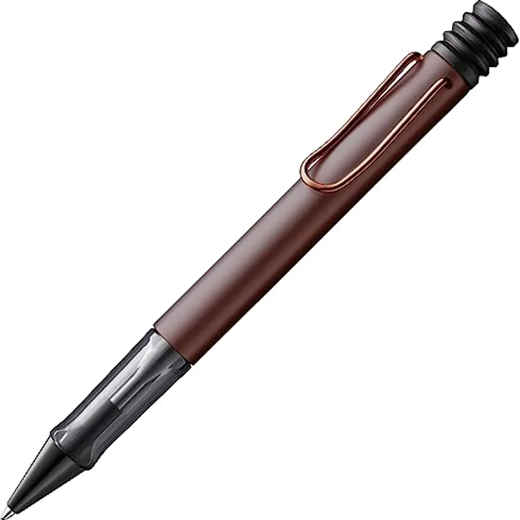 Lamy Kugelschreiber Lx Au, metallische Oberfläche, braun, schwarz, 0,5 mm Strichbreite, hergestellt in Deutschland