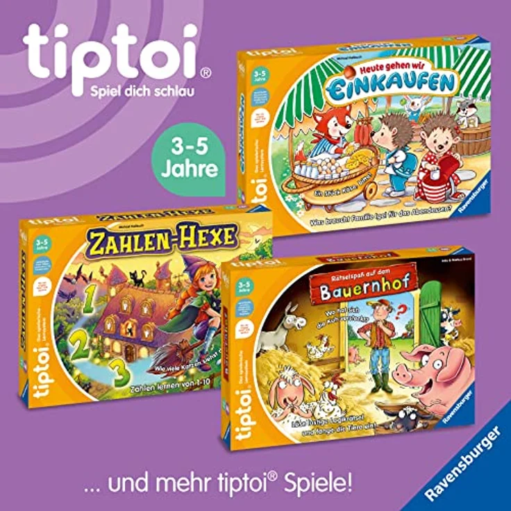 Ravensburger tiptoi Spiel 00132 Zahlen-Hexe, Zählen lernen von 1 - 10 für Kinder ab 3 Jahren – Bild 10