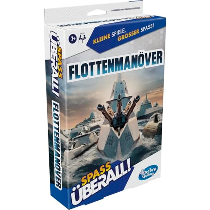 Hasbro Flottenmanöver Kompakt, tragbares Brettspiel für 2 Spieler, englische Ausgabe, ab 7 Jahren – Bild 5