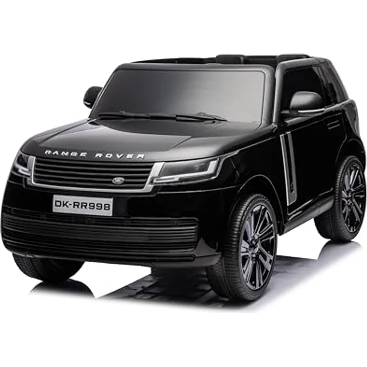 FINOOS Elektroauto Enfànt Range Rover, 12 V, 4 x Motor 12 V, 45 W, Kinderfahrzeug mit Fernbedienung, Bluetooth, Radio, USB, schwarz