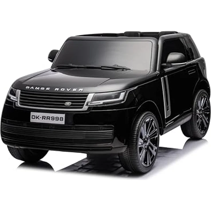 FINOOS Elektroauto Enfànt Range Rover, 12 V, 4 x Motor 12 V, 45 W, Kinderfahrzeug mit Fernbedienung, Bluetooth, Radio, USB, schwarz – Bild 1