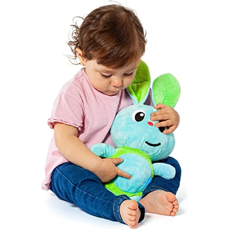 MOLTO GusyLuz® Musikalisches Plüschtier Kaninchen Blau, Plüsch mit Licht und 3 Melodien, für Babys ab 0 Jahren – Bild 2