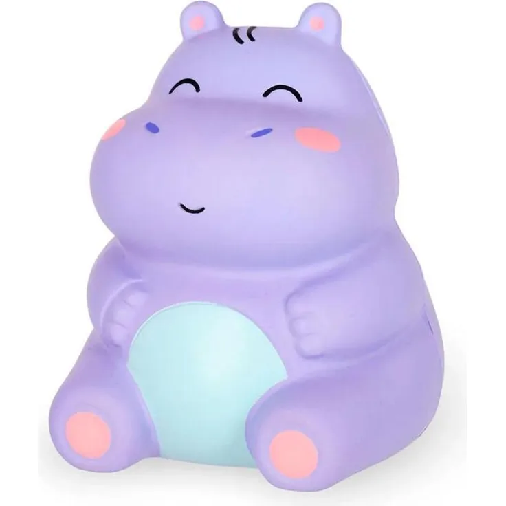 Legami Hippo Antistress-Spielzeug, lila, mit Erdbeerduft, One Size