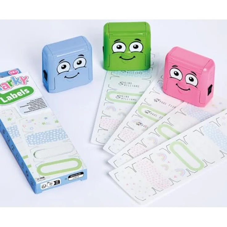 COLOP Marky Iron-On Labels, 28-tlg. Kunststoffetiketten in 7 Farben für Kleidung kennzeichnen – Bild 4
