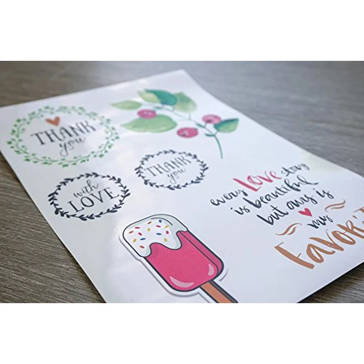 SKULLPAPER® Klebefolie transparent zum Aufkleben und selbst Gestalten - für Laserdrucker (A4-10 Blatt) – Bild 3