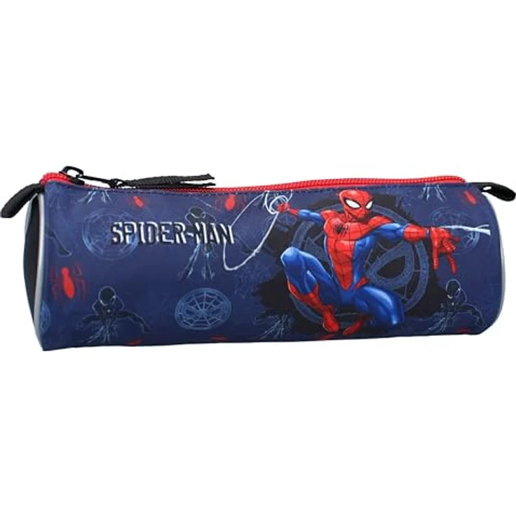 Vadobag Federmäppchen Spider-Man Fight Against Wrong, Schwarz und Blau, 21x7x7 cm mit coolem Spider-Man-Aufdruck und roten Details – Bild 1