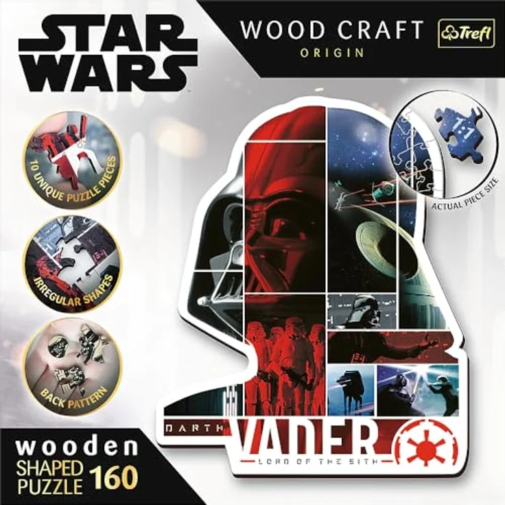 Trefl 20190 Woodcraft Star Wars Konturenpuzzle aus Holz, Mehrfarbig, M – Bild 3