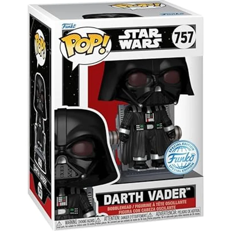 Funko Pop Darth Vader Special Edition 757, Sammelfigur aus hochwertigem Vinyl, ca. 9,5 cm hoch – Bild 3